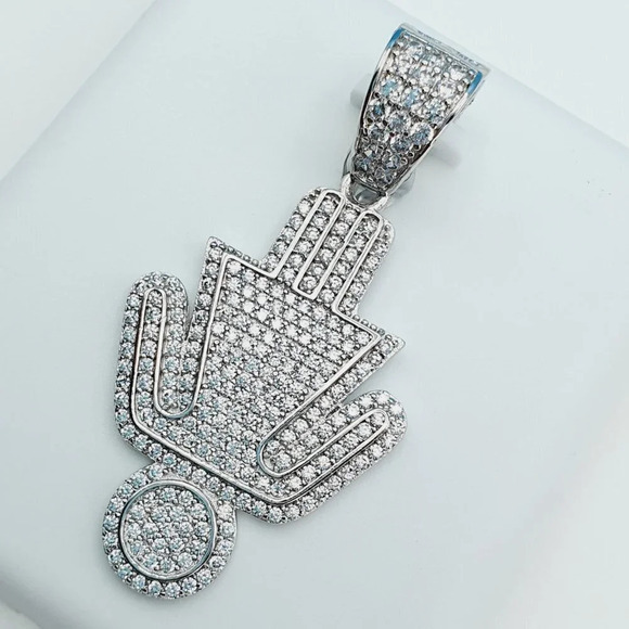 "925 Sterling Silver Cubic Zirconia Pendant, U19254757 - Picture 8 of 11